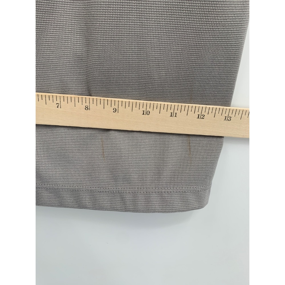 Halara Wide Leg Pants Women 1X Gray Pleated Elastic Waist Waffle Knit Crop - Picture 9 of 10